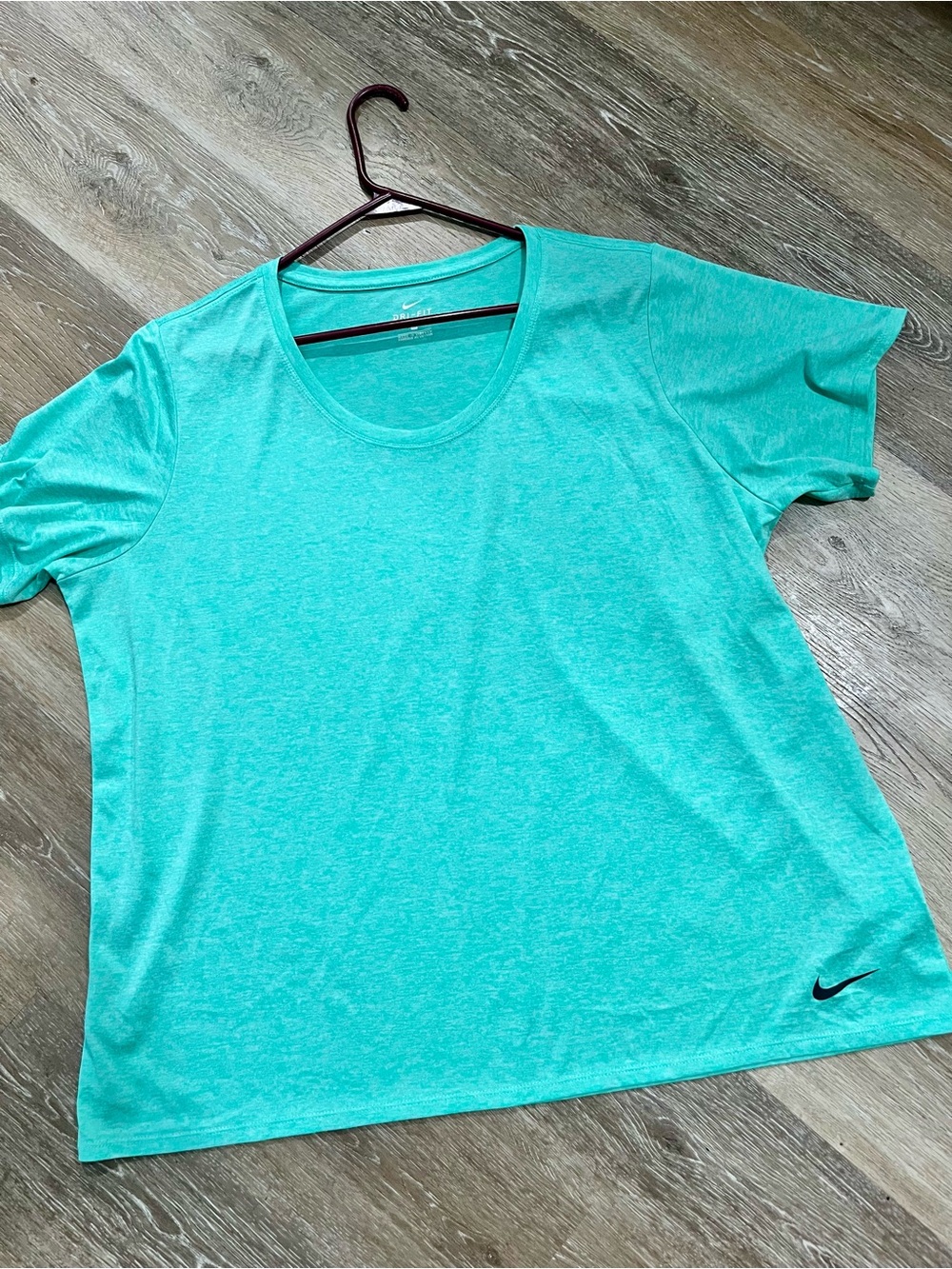 2X Nike Women's Teal Short-Sleeve Performance Tee